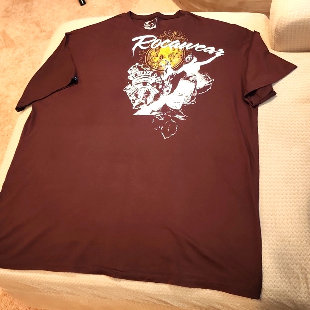 Rocawear Big & Tall Brown Tee